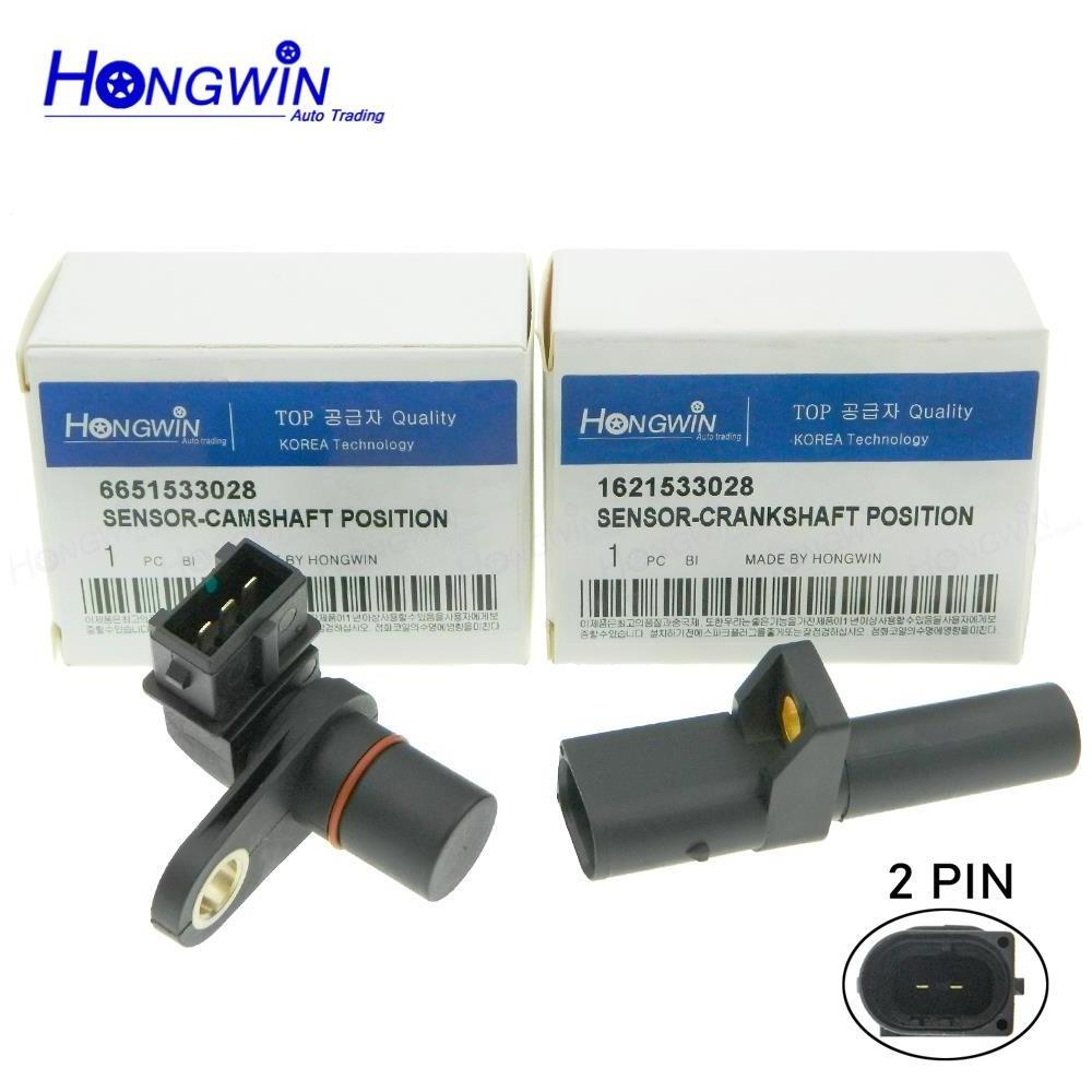 6651533028 1621533028 OEN SET Engine Camshaft&Crankshaft Position Sensor Fits Ssangyong Rexton Actyon Sports Kyron 66515-33028