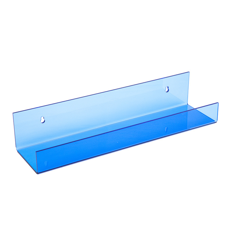 Customizable Acrylic Colorful Floating Shelves For Bathroom Wall Mounted Storage Clear Acrylic Wall Mounted Storage Shelf