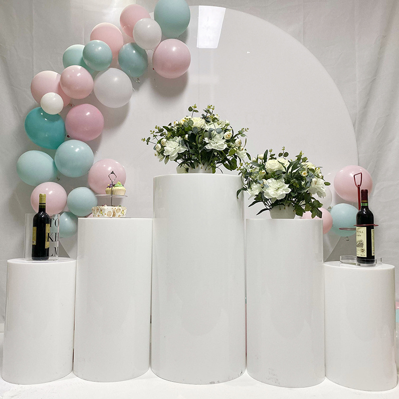 High Quality Factory Price Acrylic Round Circle White Wall Backdrop For Wedding