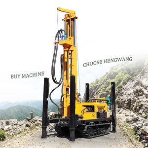 Cheap Price HQZ220L water well drilling machine for sale hengwang air compressor water drill rig