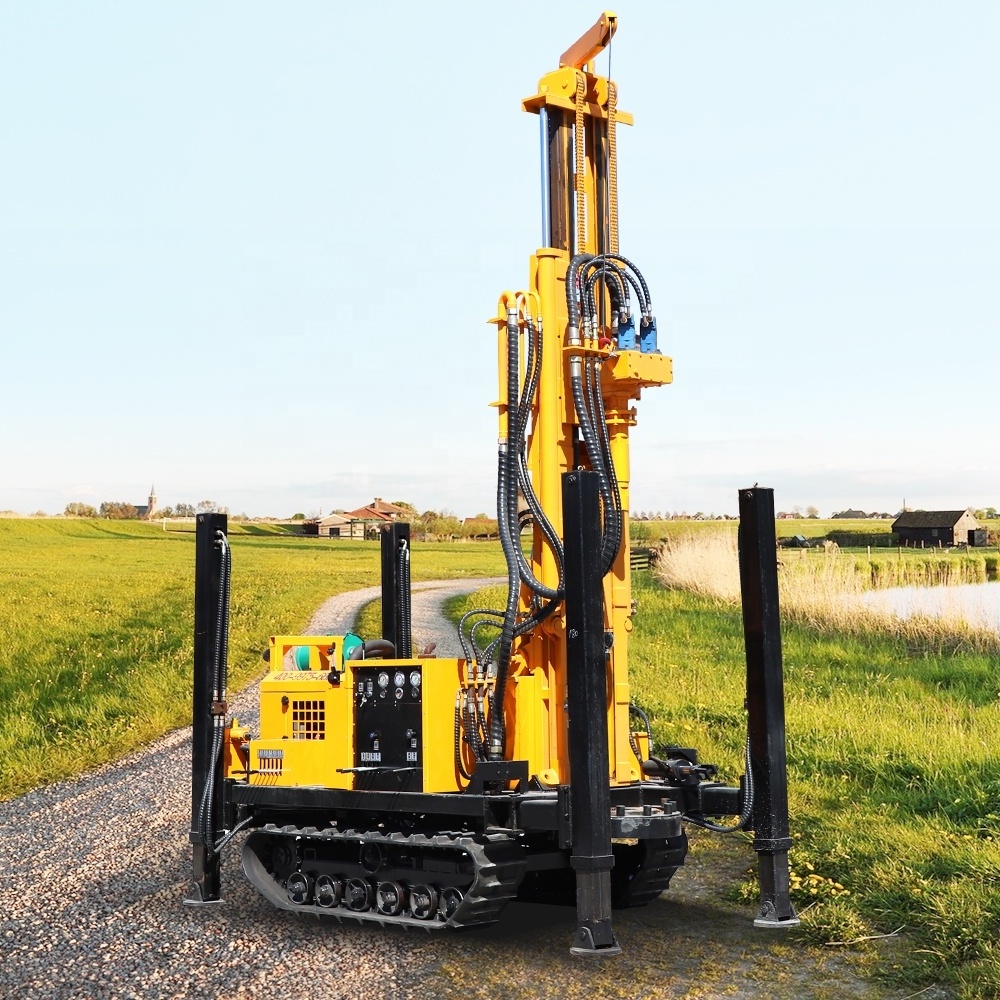 Crawler rig machine drilling compressor borewell drilling machine