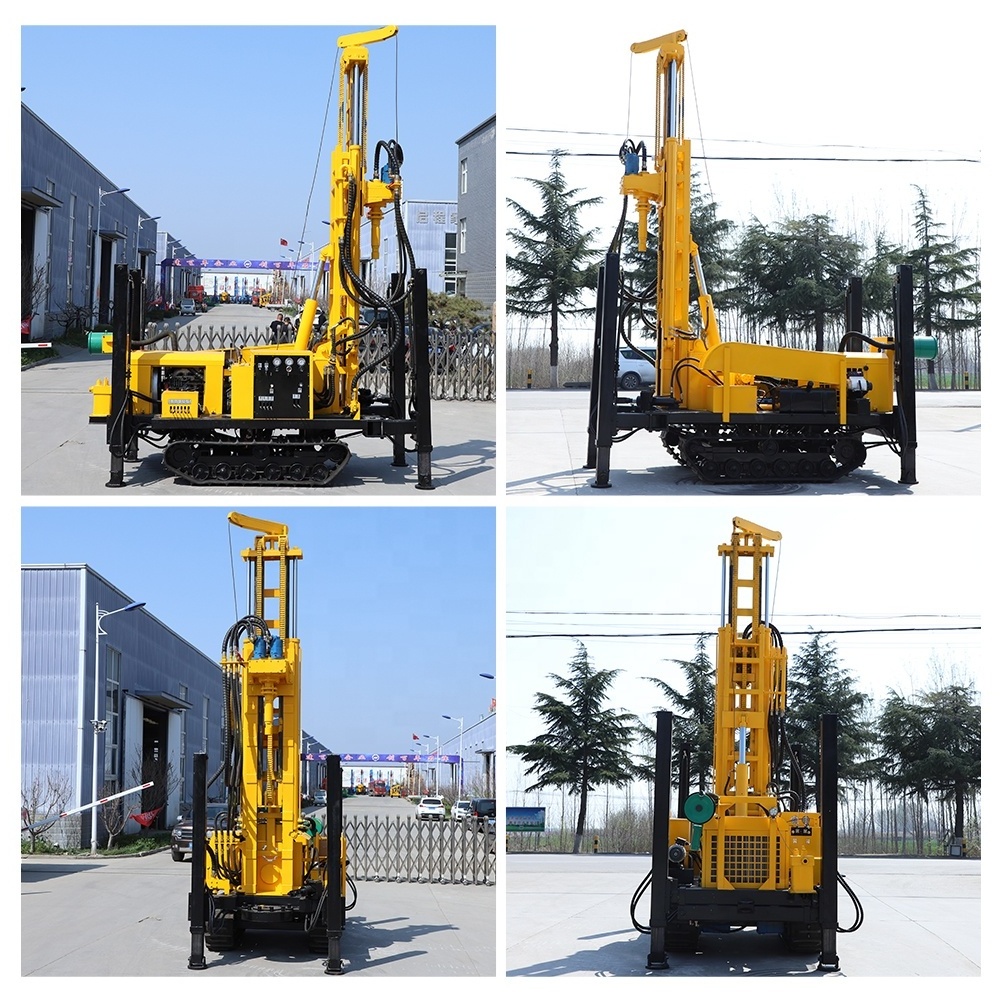 Cheap Price HQZ220L water well drilling machine for sale hengwang air compressor water drill rig