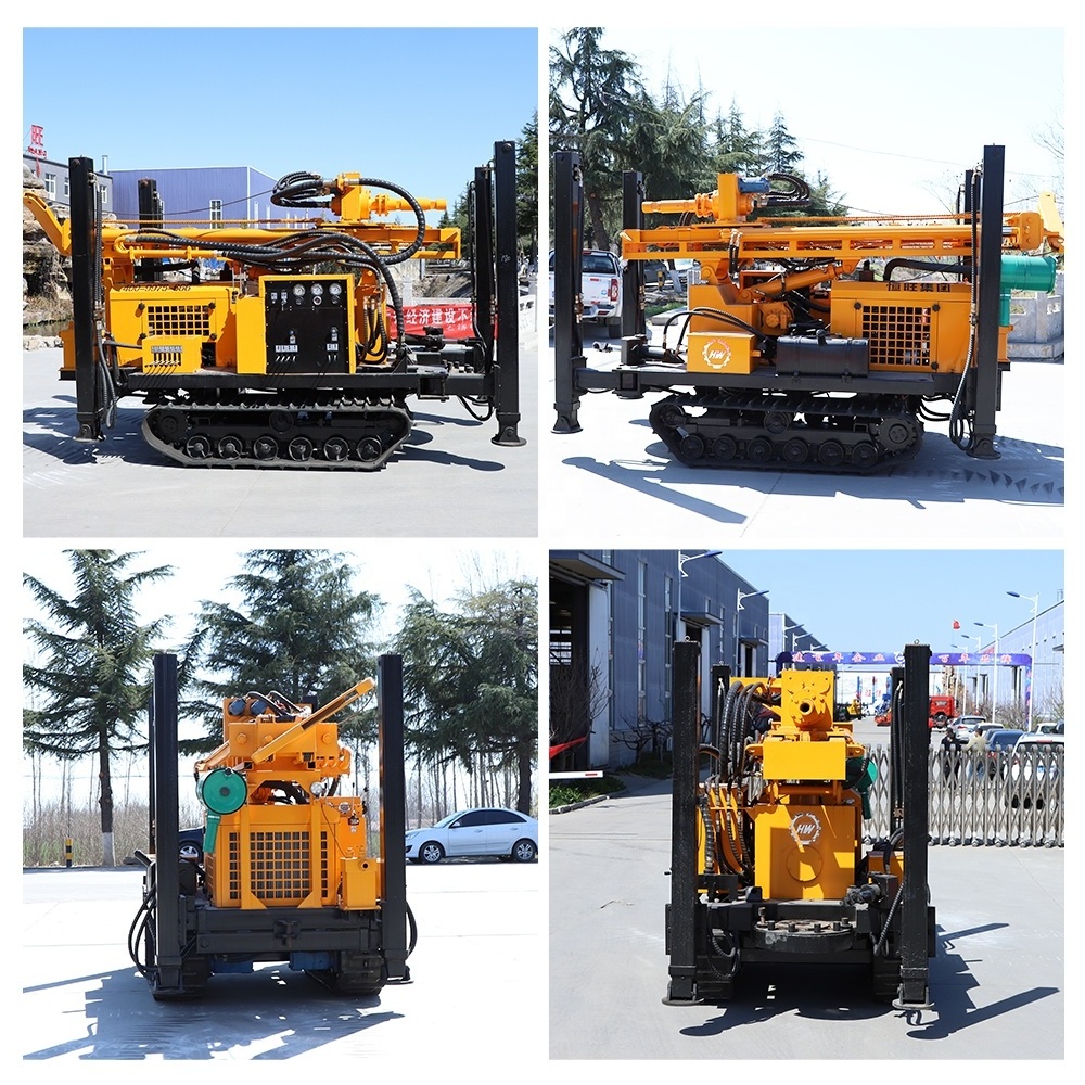 Crawler rig machine drilling compressor borewell drilling machine