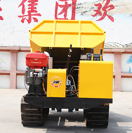 oil palm HW1000L crawler 1 Ton China mini track dumper agriculture mini dumper dump truck