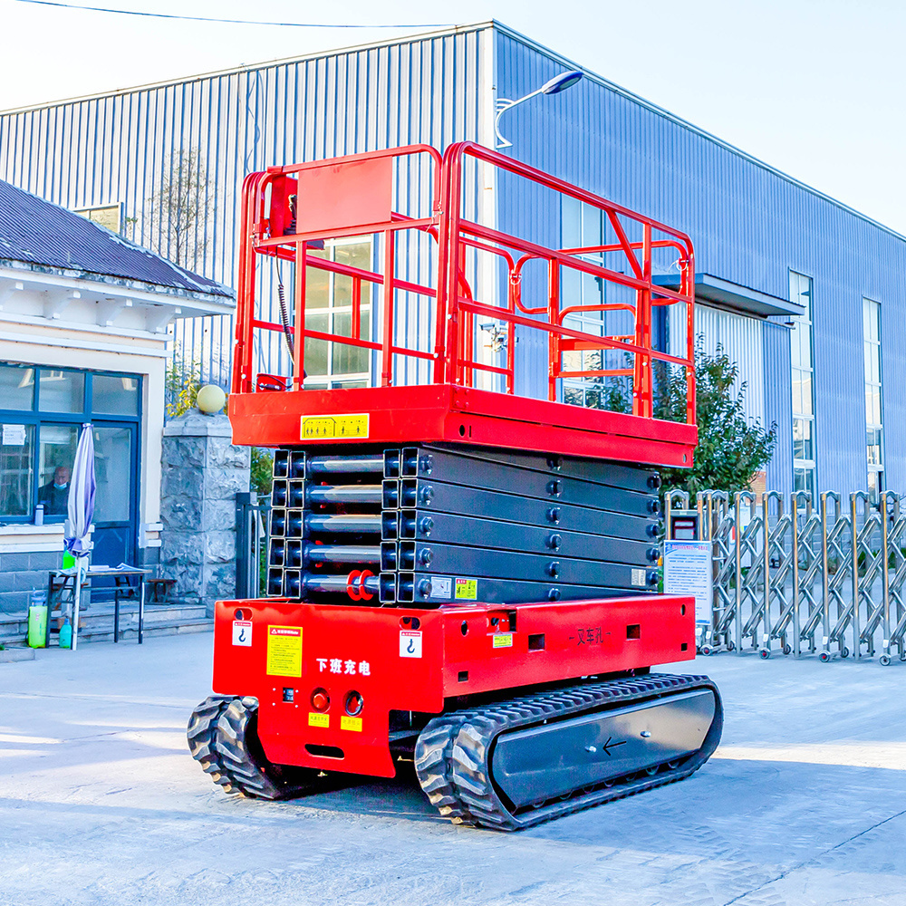 4-16m Hydraulic Crawler wheel mobile scissor lift of vertical lifting work platform