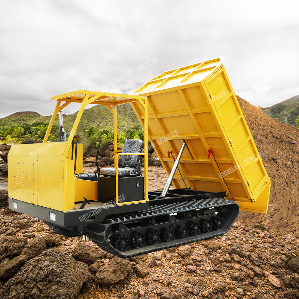 Construction All-Terrain Vehicle Mountain Road Swamp Crawler Transporter 5 Ton Track Dumper Trucks