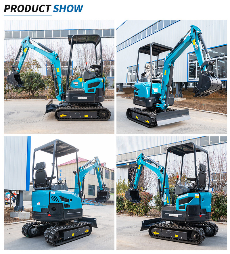 New Crawler Digger Small Excavators  2 1.7 ton Mini Excavator Machine Prices