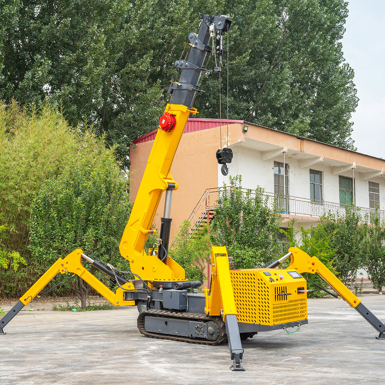 full-slewing boom type Hydraulic Spider Crane 3ton Construction Mobile Spider Crane