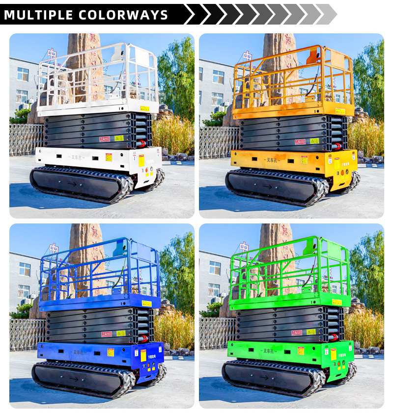 4-16m Hydraulic Crawler wheel mobile scissor lift of vertical lifting work platform