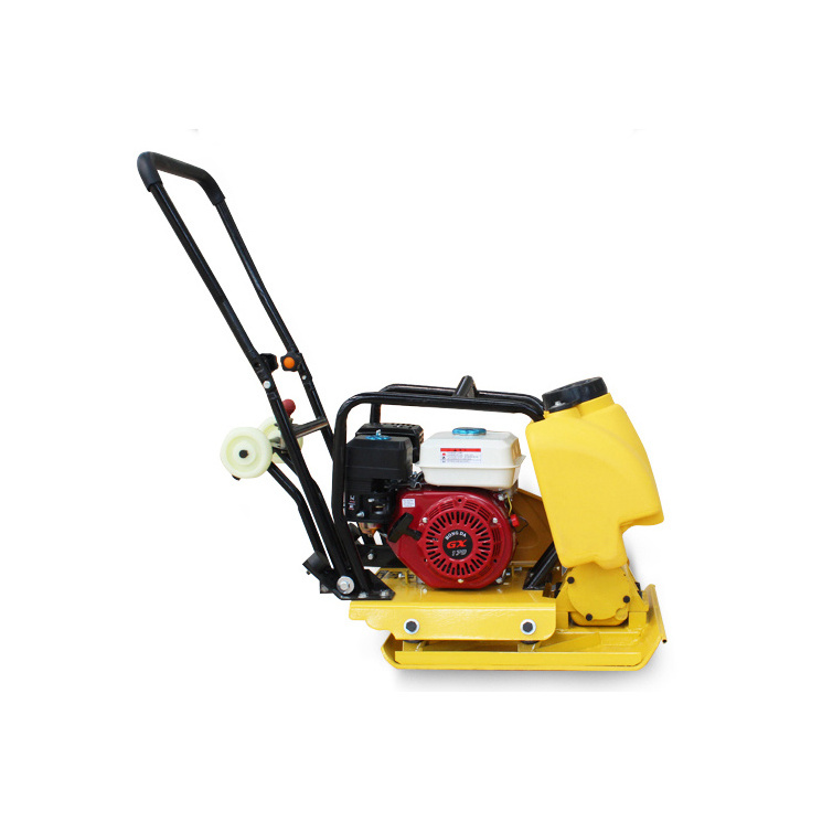 Manual push plate tamper compactor with compaction depth