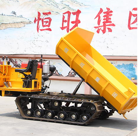 New crawler mini dumper truck price 6 ton 8 ton tracked dumper truck transport hemp palm