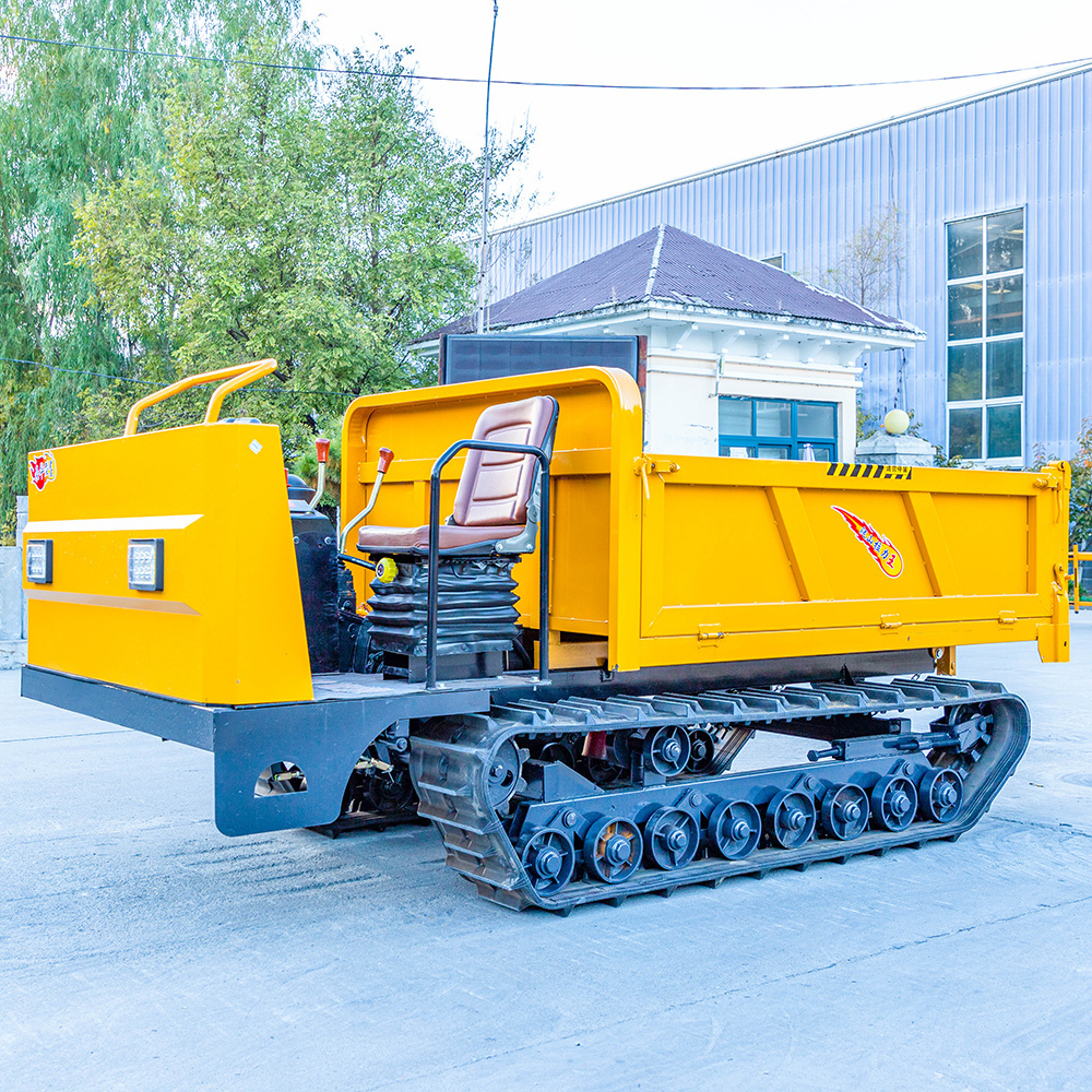 Hengwang  3tons 5 tons agriculture rubber chain crawler dumper truck in South America for sale