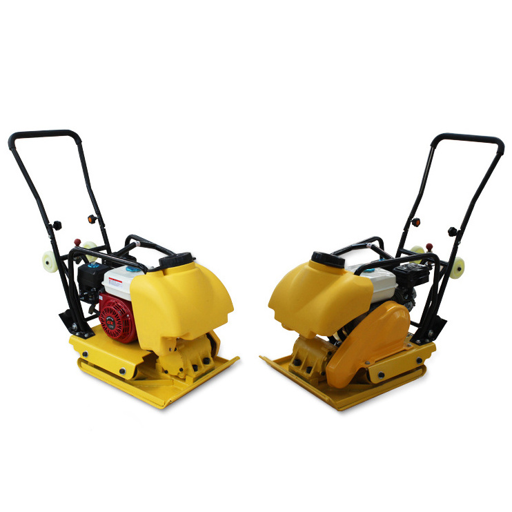 Manual push plate tamper compactor with compaction depth