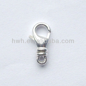 H1581 Sterling Silver Swivel Lobster Claw Spring Clasp