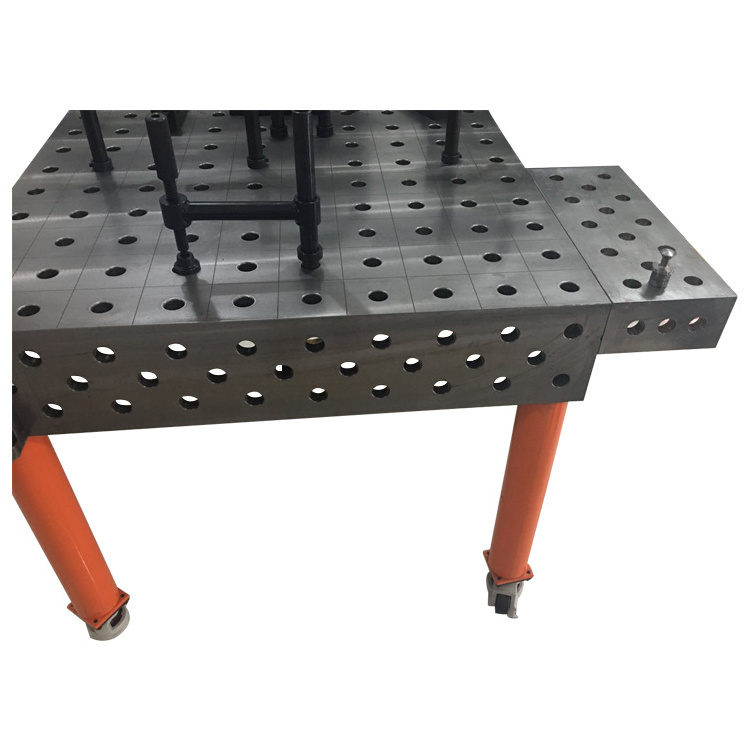 China steel factory produce 3d welding table heavy duty with fixtures jigs