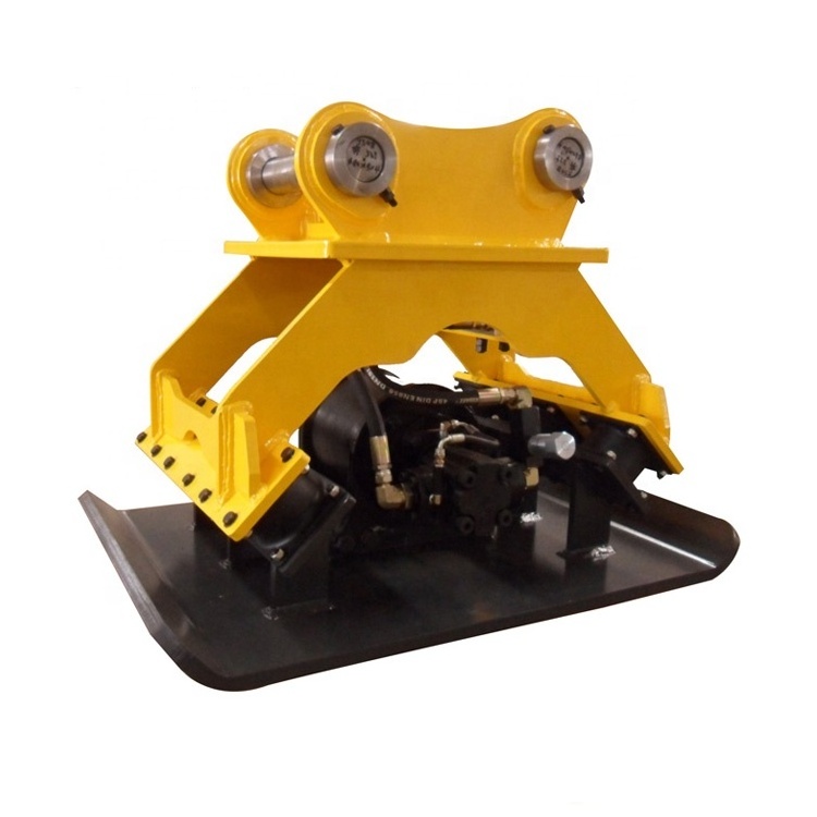 Excavator attachments supplier soil hydraulic vibrating plate compactor for sale