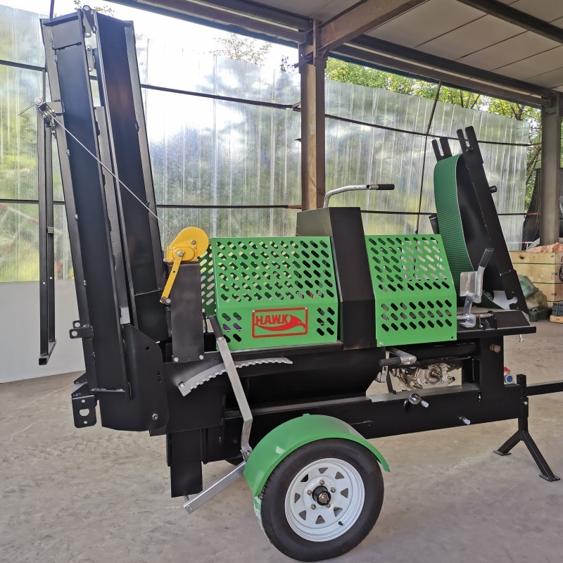 Large Log Splitter Machine Gasoline Used Wood Processor 20 Ton Firewood Processor with Chainsaw