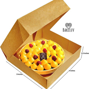 Economical Custom Paper Corrugated Pizza Apple Pie Box Packaging With Window