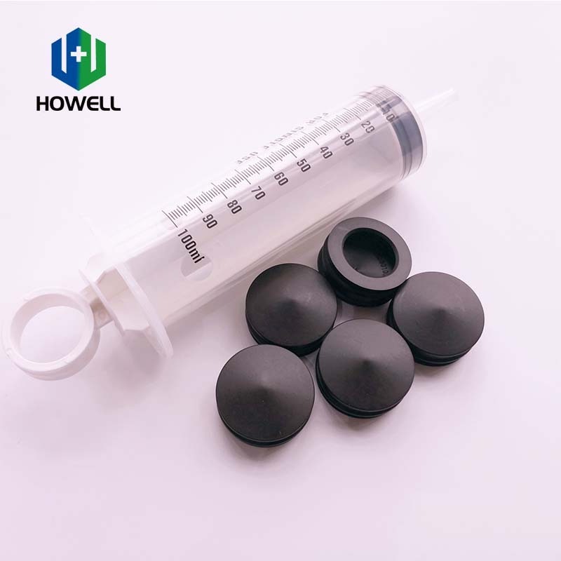 Good sealing performance 100ml syringe silicone gasket for medical