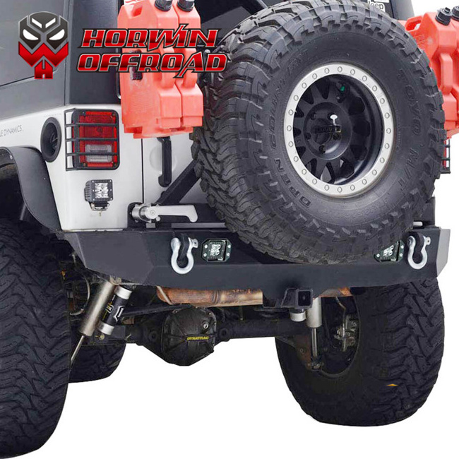 HW 4x4 Rear Bumper with spare tire carrier  For Wrangler JK 2007 - 2017