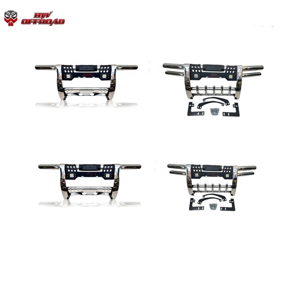 4x4 Car Front Push Bumper Bull Bar Nudge Bar With Led For Hilux Vigo