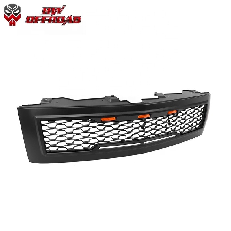 HW 4x4 Offroad Front Bumper Grille Mesh Grill for Silverado 1500 2007-2013