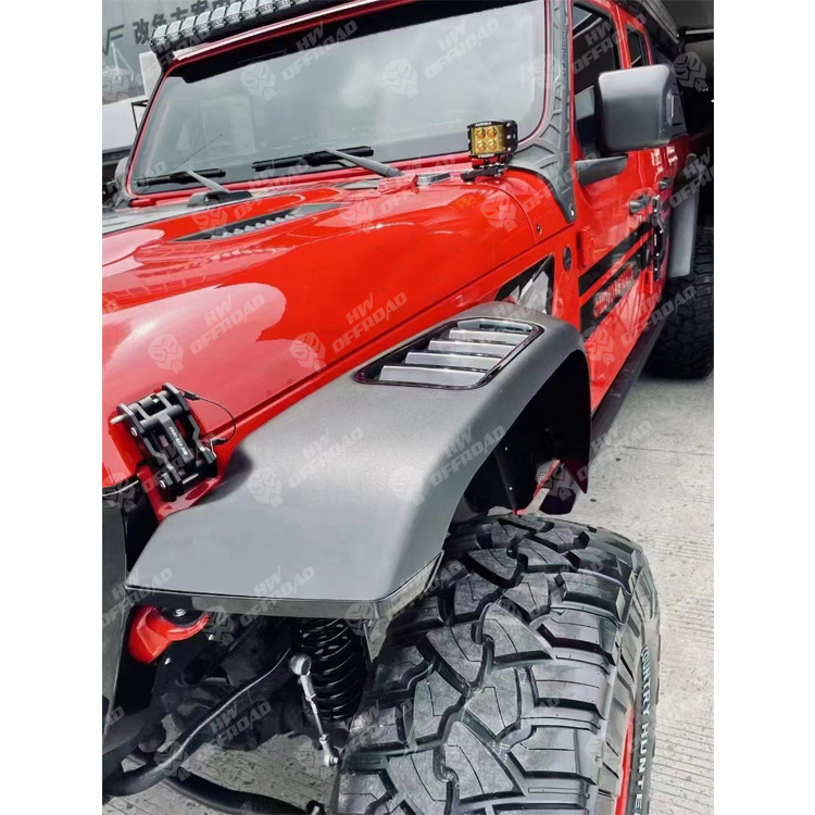 4x4 Modification Aluminium   Fender Flare Fender Flares for Wrangler JK JL Gladiator JT