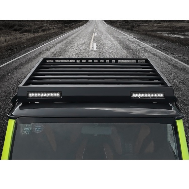 4x4 Offroad Car Luggage Rack Roof Rack With LED Lights For Jimny 2019-2022