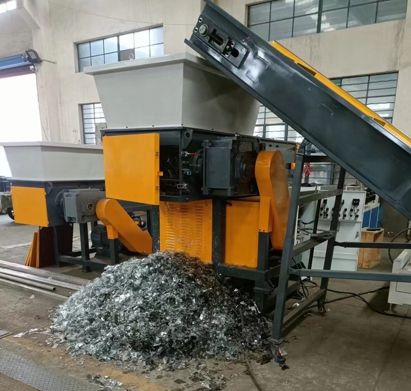 Plastic Single Axis Shredder Tyre Recycling Machine Shredder