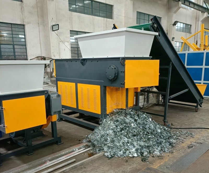 Plastic Single Axis Shredder Tyre Recycling Machine Shredder