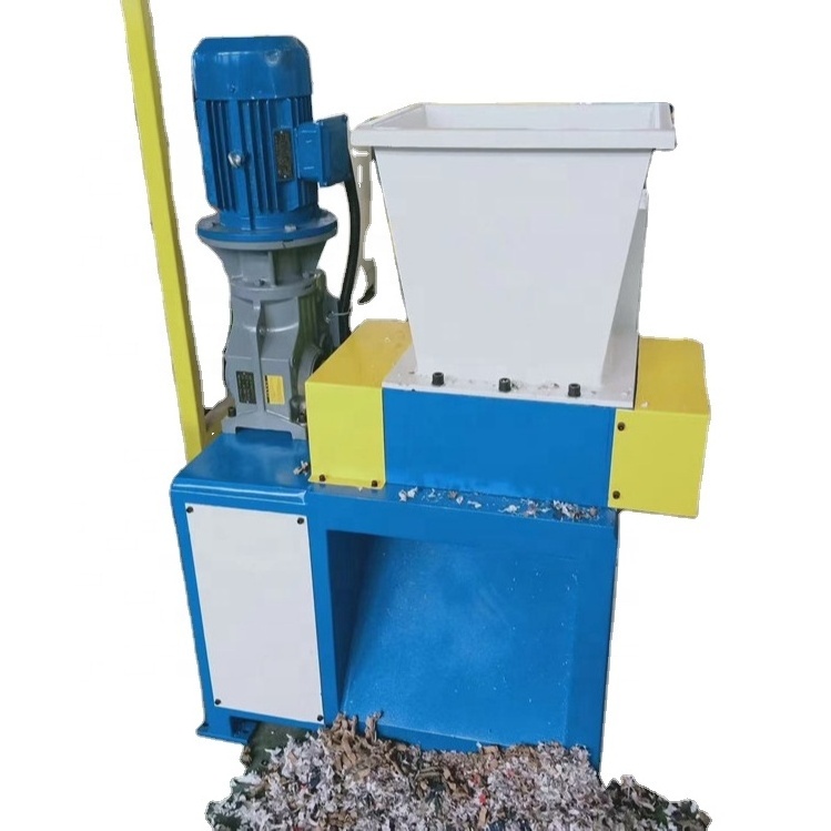 Plastic Recycling Mini Double Shaft Garbage Scrap Crusher Shredder Metal Small Plastic Shredder