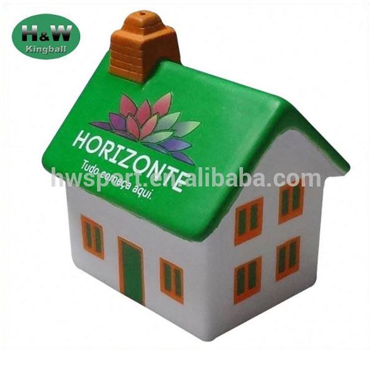 Full Colorful Pu Anti stress House Stress Ball