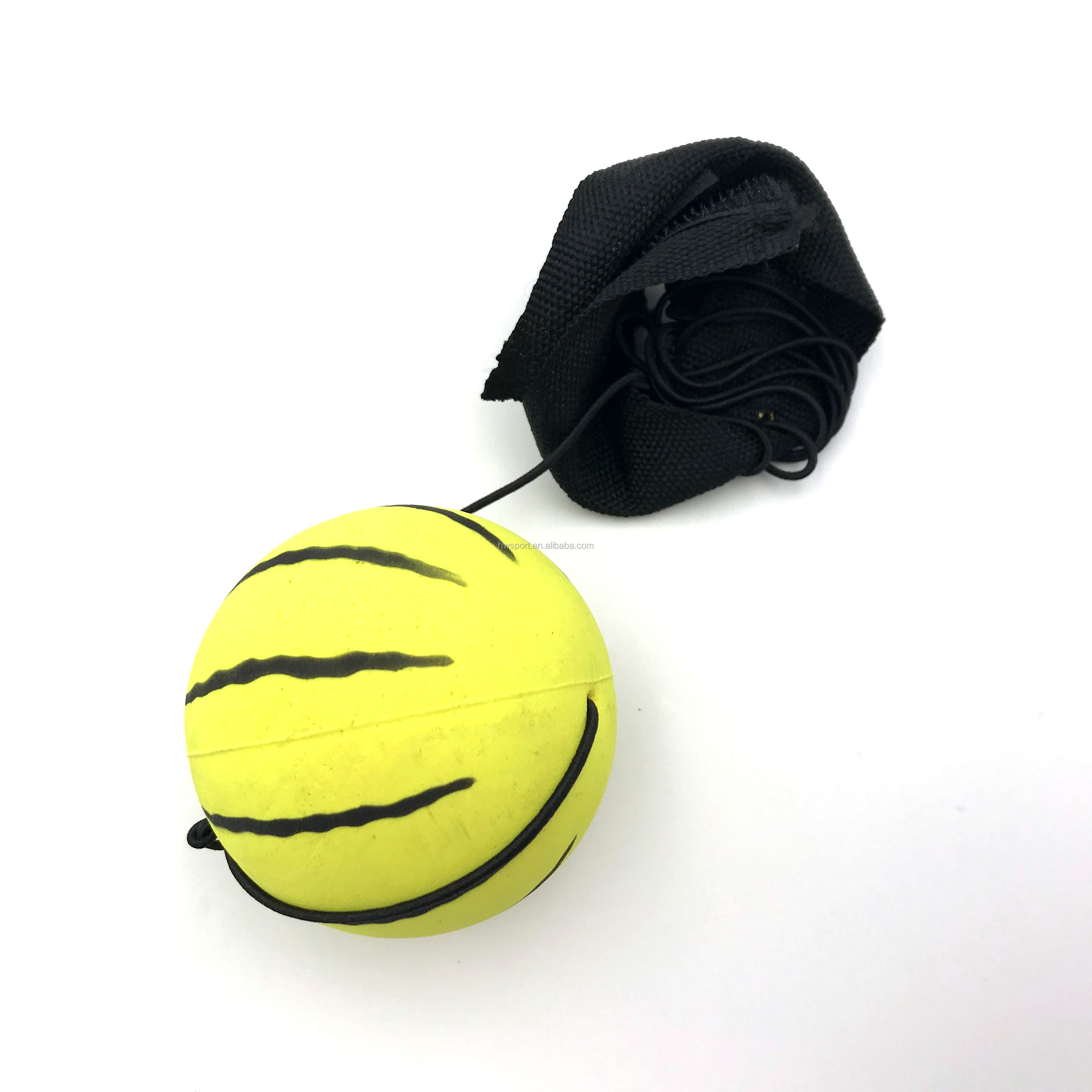 Hot sale high quality bouncing  rubber back wrist ball with strings rubber bouncy wrist ball toys yoyo ball