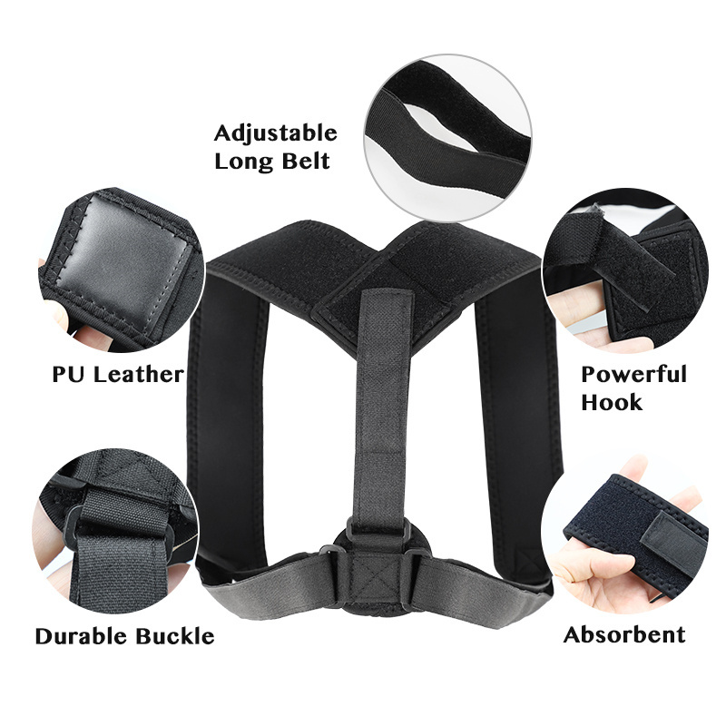 5504# Upper Back Brace To Corrector Adjustable Posture Support straightener