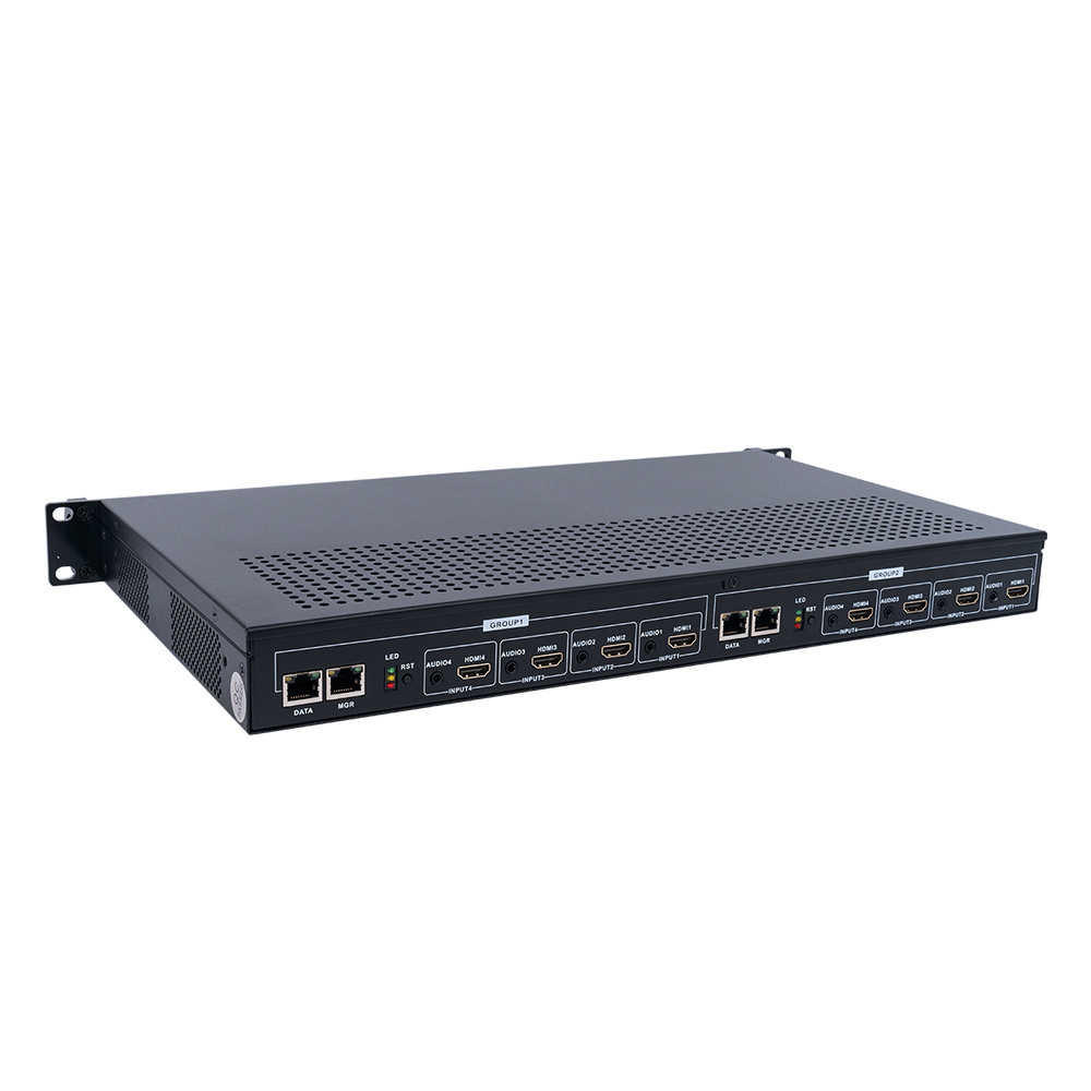 Haiwei Y535L 4K 8 channel H.264 H.265 HDMI UDP RTSP HLS SRT RTMP Encoder for hotel tv system solution