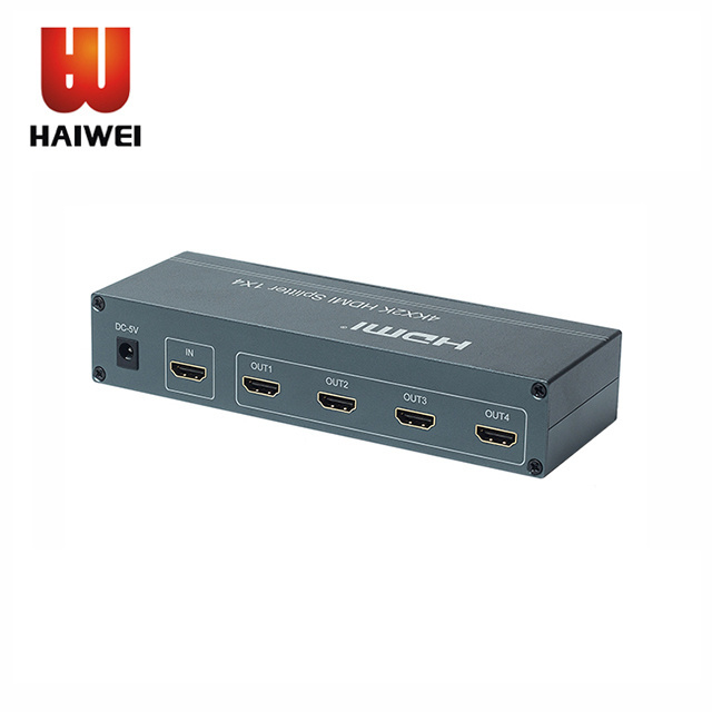 Haiwei 4 Port HDMI Splitter 1x4 HD Distributor tv hdmi splitter 4k