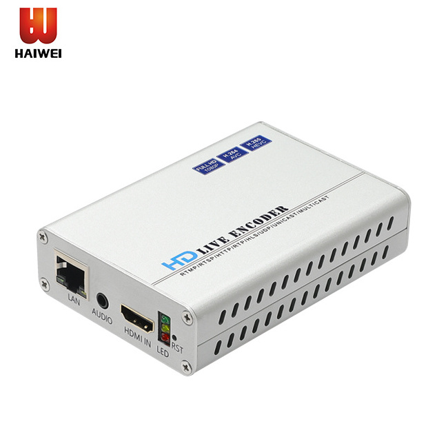 H8118 H.265 HEVC RTMPS UDP RTSP HLS HD IP Video Encoder Live Streaming Mpeg4 HDMI IPTV  Encoder