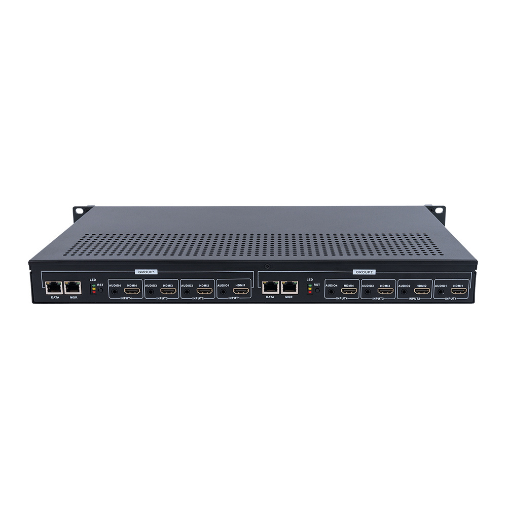 Haiwei Y535L 4K 8 channel H.264 H.265 HDMI UDP RTSP HLS SRT RTMP Encoder for hotel tv system solution