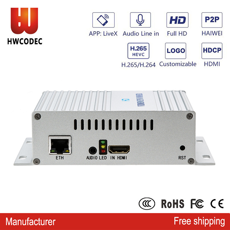 Haiwei h.265 full hd 1080p iptv streaming server encoder for youtube dns ustream live system