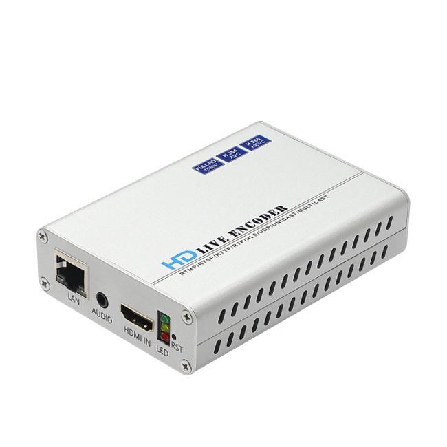 H8118 H.265 HEVC RTMPS UDP RTSP HLS HD IP Video Encoder Live Streaming Mpeg4 HDMI IPTV  Encoder