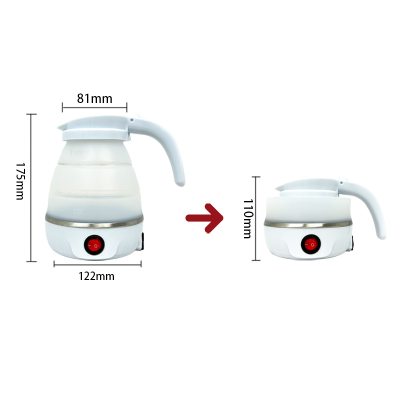 Travel Folding Food Grade Silicone Portable Household Retractable New style Small Electric jug Kettle