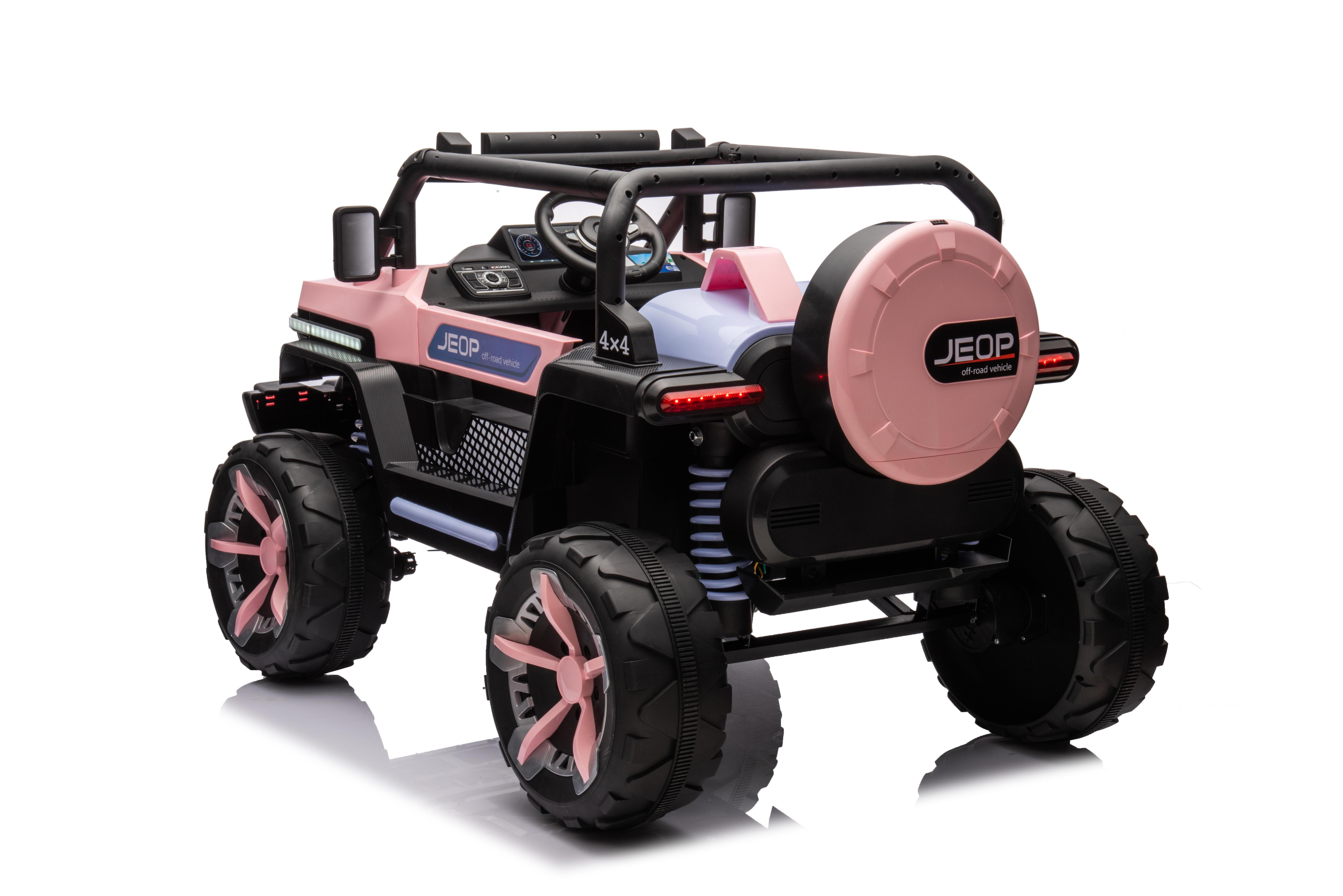 High quality Fast Delivery Ride-on Electric Cars Four Wheels Drive 380v White Orange Pink Black One Button-start Car