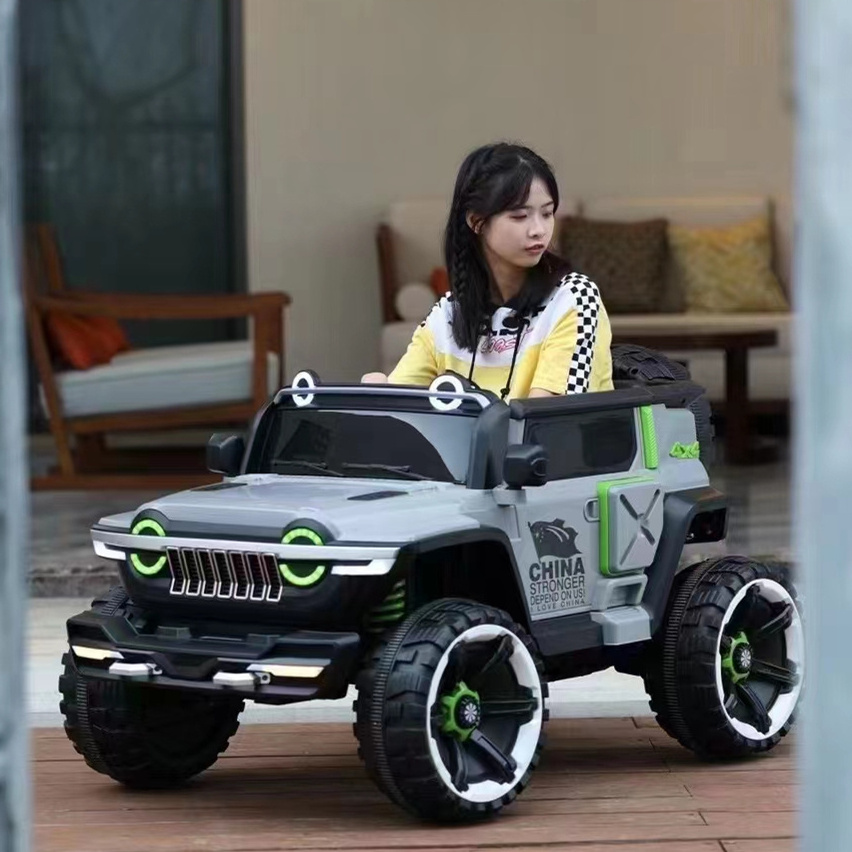 2 seats children electric cars for baby to drive with remote control 24V battery 4*4 big kids ride on car