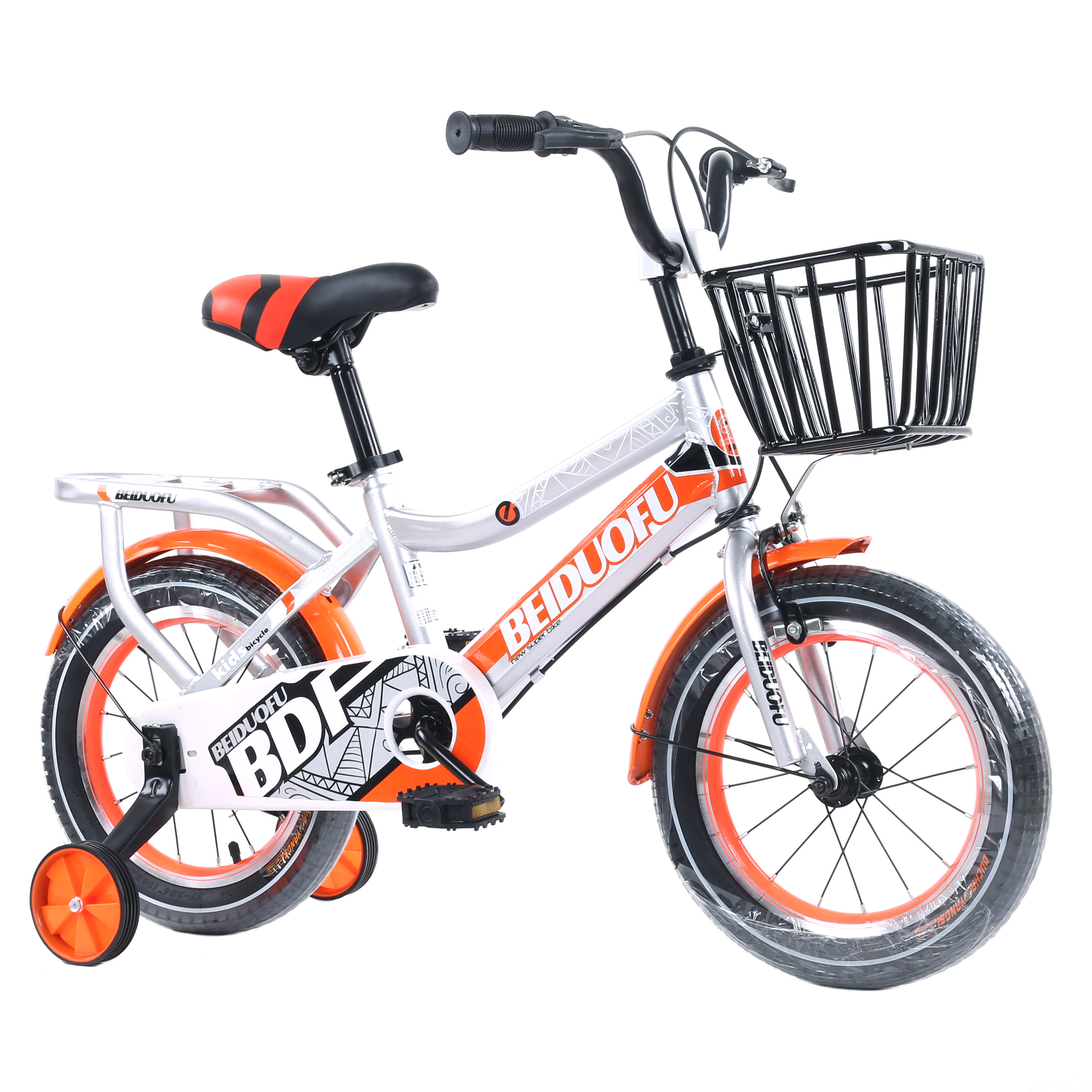 Customized kids training bike steel children bicycle with training wheels 12inch 14inch 16inch with good quality