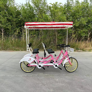 2023 New style 6 people person wheel surrey luxury tandem bike for sight seeing Tourism Bicycle