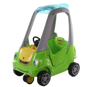 Cozy rolls on rugged, durable tires, front wheels spin 360 degrees kid-powered ride on little car Cozy Coupe