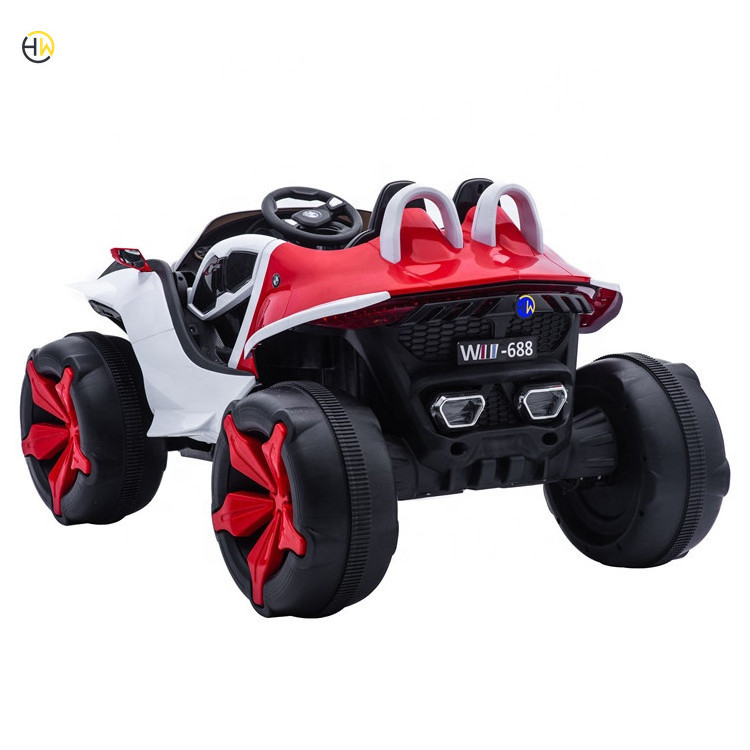 Off-road two-seater children's electric four-wheel remote control car baby adults can sit baby double row size buggy