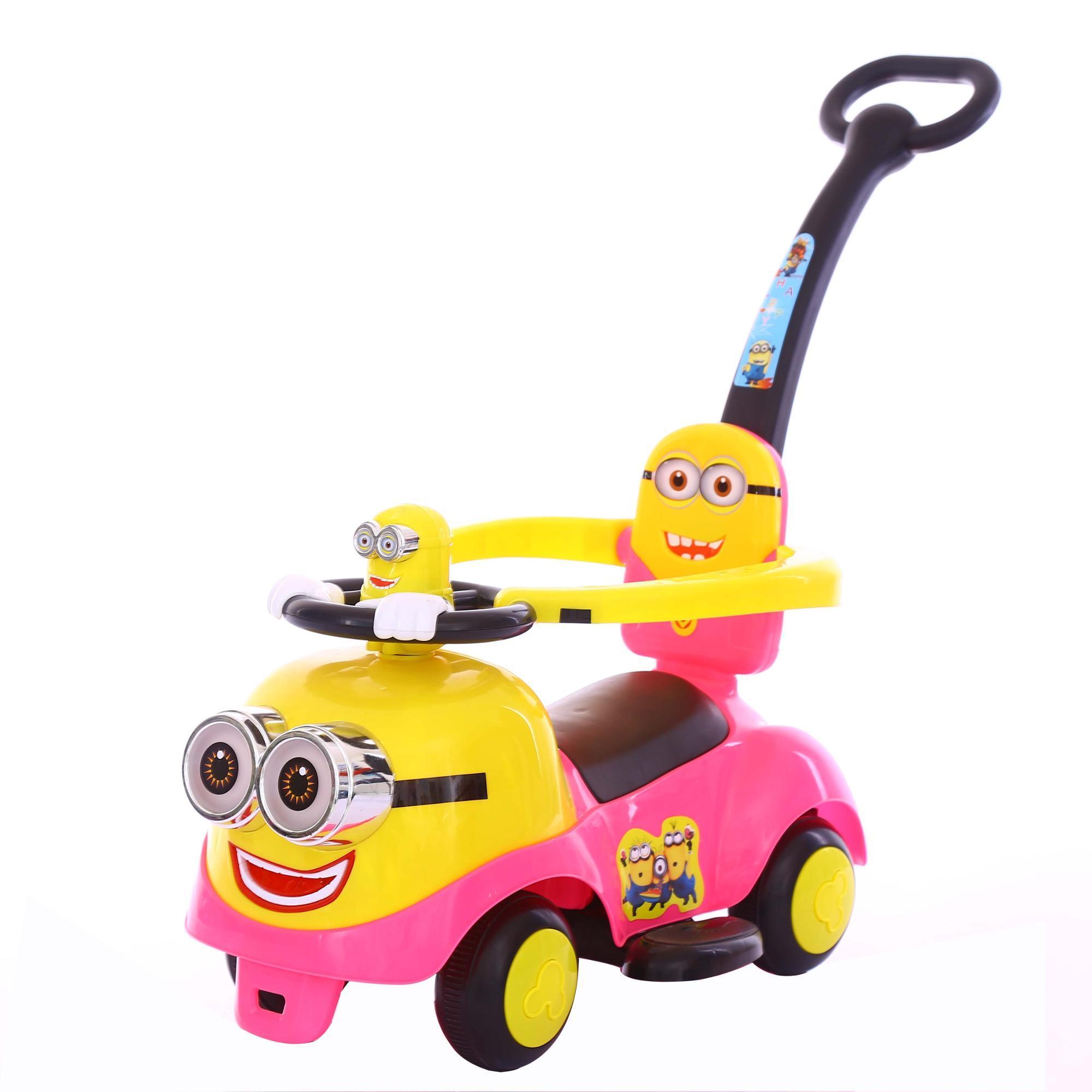 push pull baby riding toy made plastic for kids riding swing car with handle