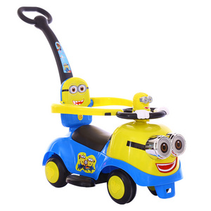 push pull baby riding toy made plastic for kids riding swing car with handle