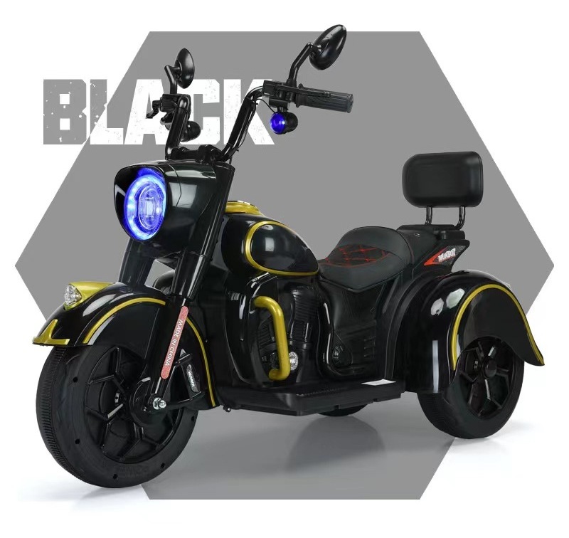 Children's Electric Motorcycle Boys Tricycle Children's Electric Car Baby Large Size Battery Plastic Toys 3 Wheels